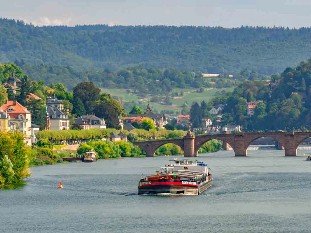 Rio Neckar - Heidelberg - Dona Viagem